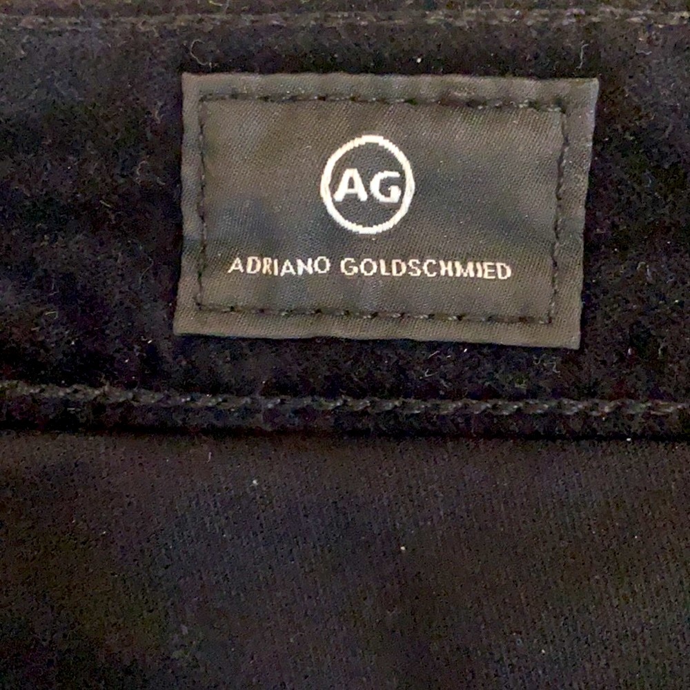 AG Black velvet jeans Sz31